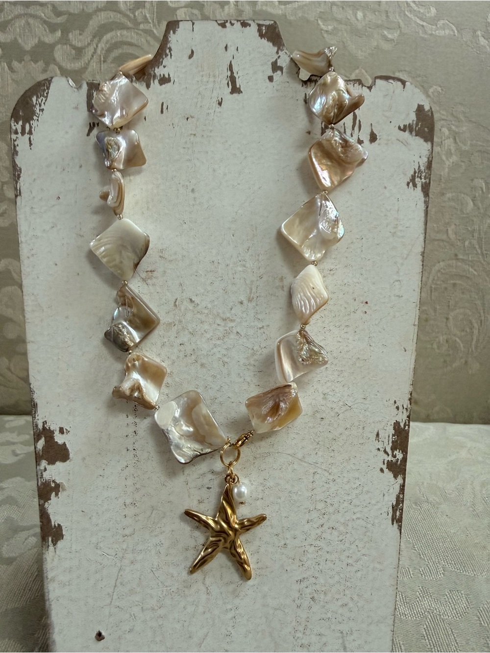 Mother of Pearl Shell Starfish Necklace